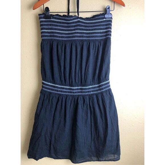 Old Navy Strapless Cotton Black Dress size M - Picture 1 of 11